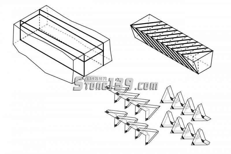 用(意大利)原石打造的拱形石材拋物線拱形預制結構