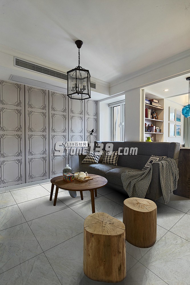 土耳其進口的灰色大理石裝飾案例設計效果