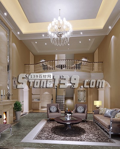 土耳其進口的灰色大理石裝飾案例設計效果