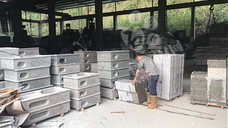 福建漳州洗衣池工廠樂晨石材批發花崗巖一體洗衣池