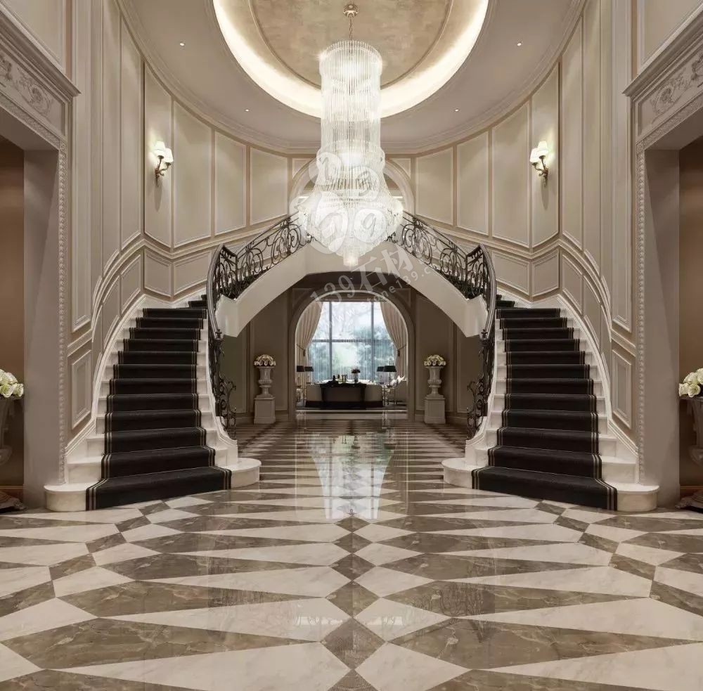 大理石鋪地 豪宅用大理石這樣拼裝想說難看大家都不答應(yīng)