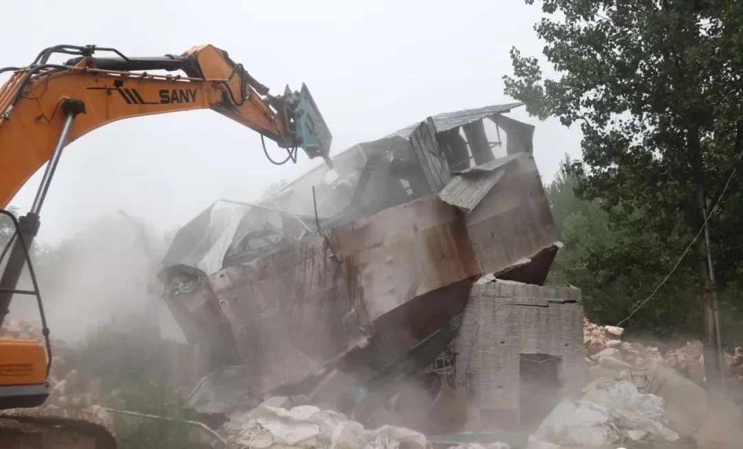 河南淅川縣上集鎮又拆2家石材廠！石材行業被中央環保嚴抓！