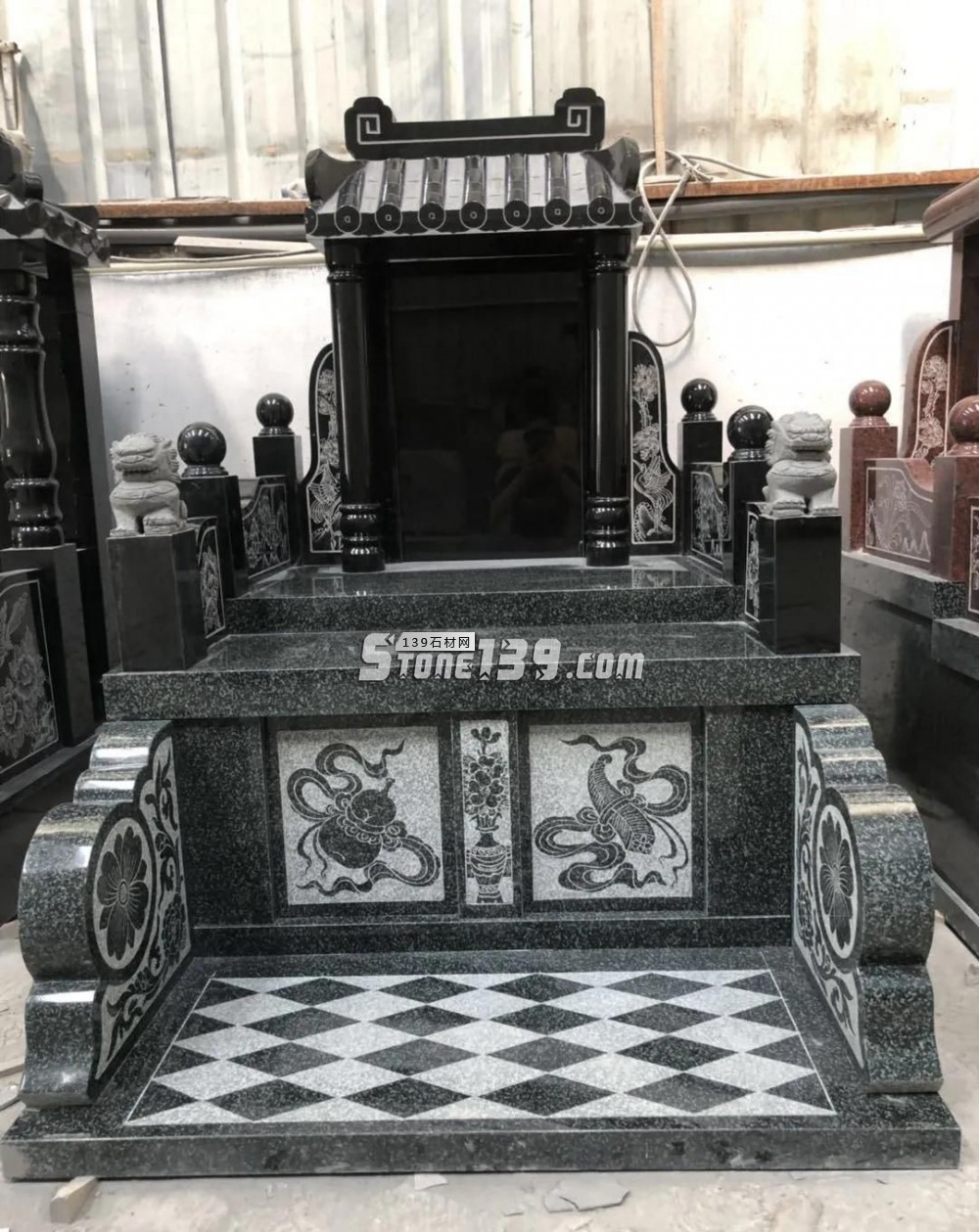 純黑色墓碑石好料還是中國的山西黑